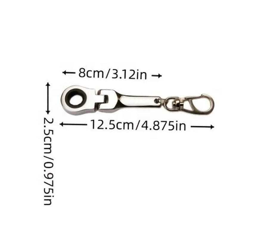 10 mm Ratchet Wrench Keychain