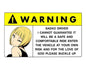 Anime Caution Sticker