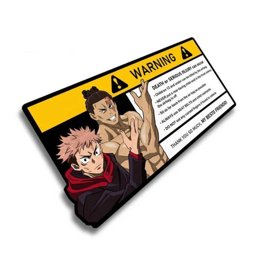 Jujitsu Kaisen Caution Sticker