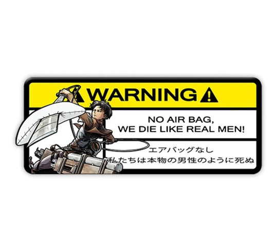 Levi AOT Caution Sticker