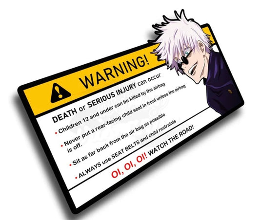 Gojo Caution Sticker