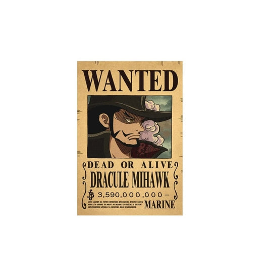 Dracule Mihawk Wanted Poster