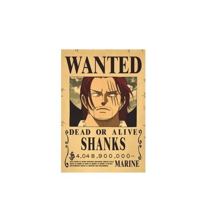 Shanks Wanted Poster