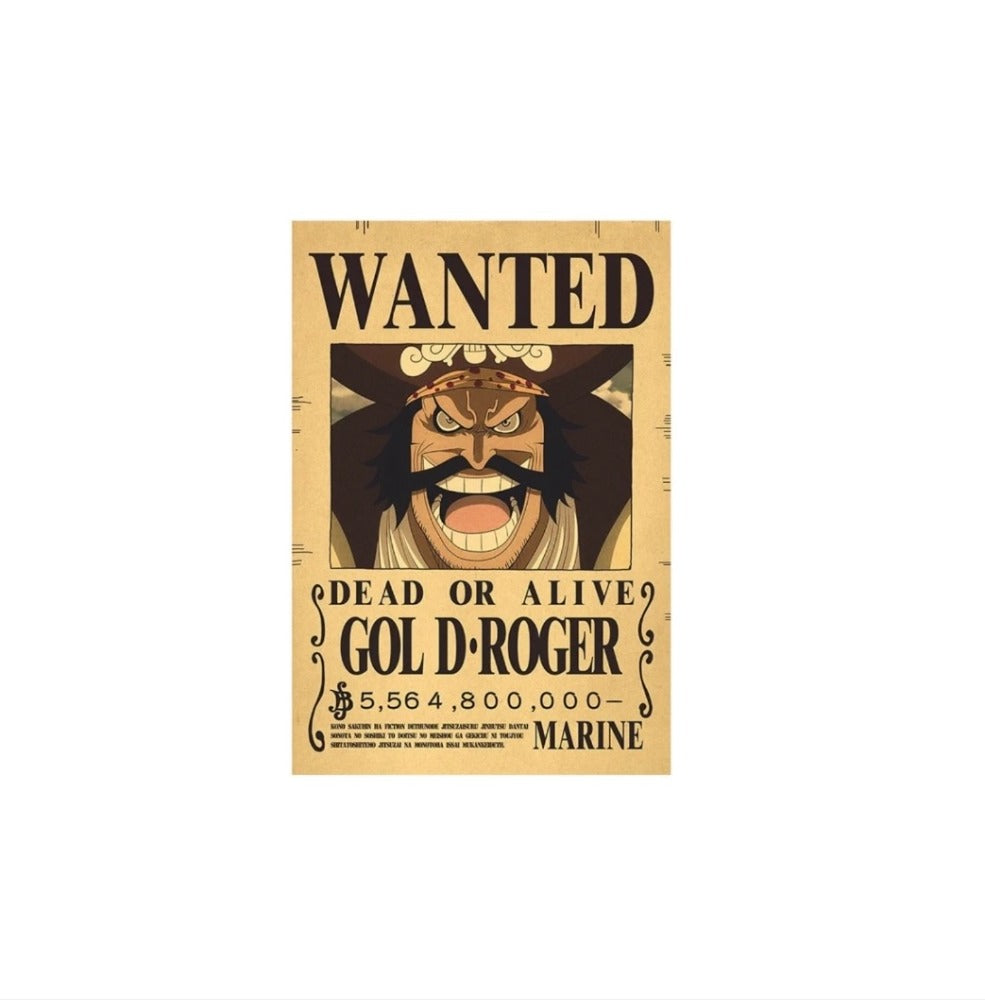 Gol D Roger Wanted Poster