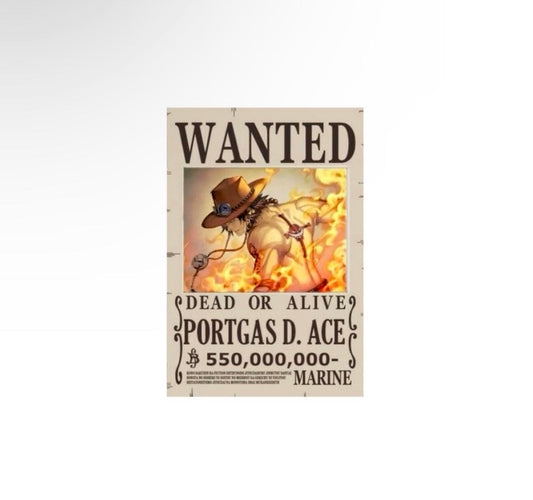 Portgas D. Ace Wanted Poster